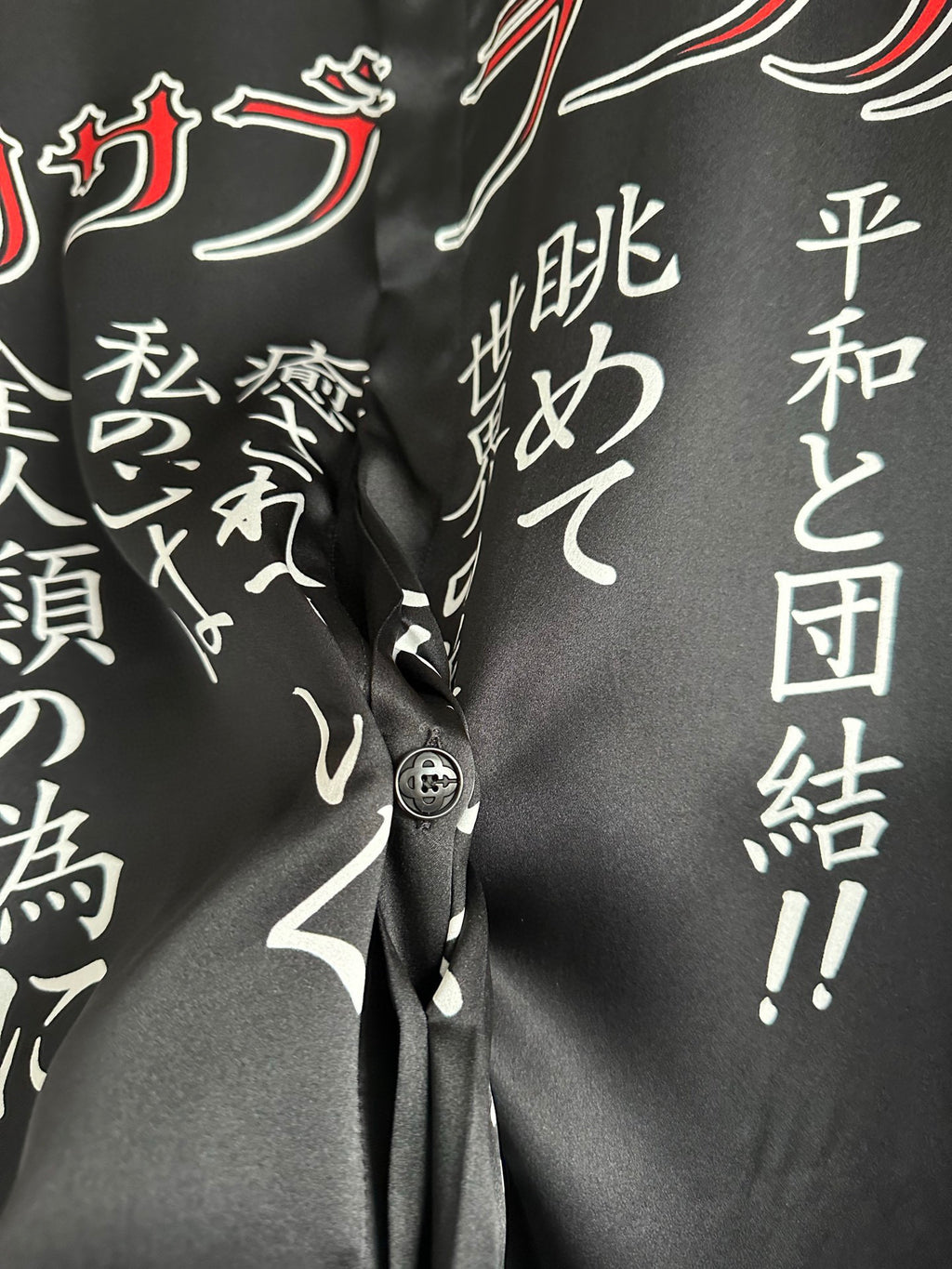 Casa B Chemise en soie Chinese Print