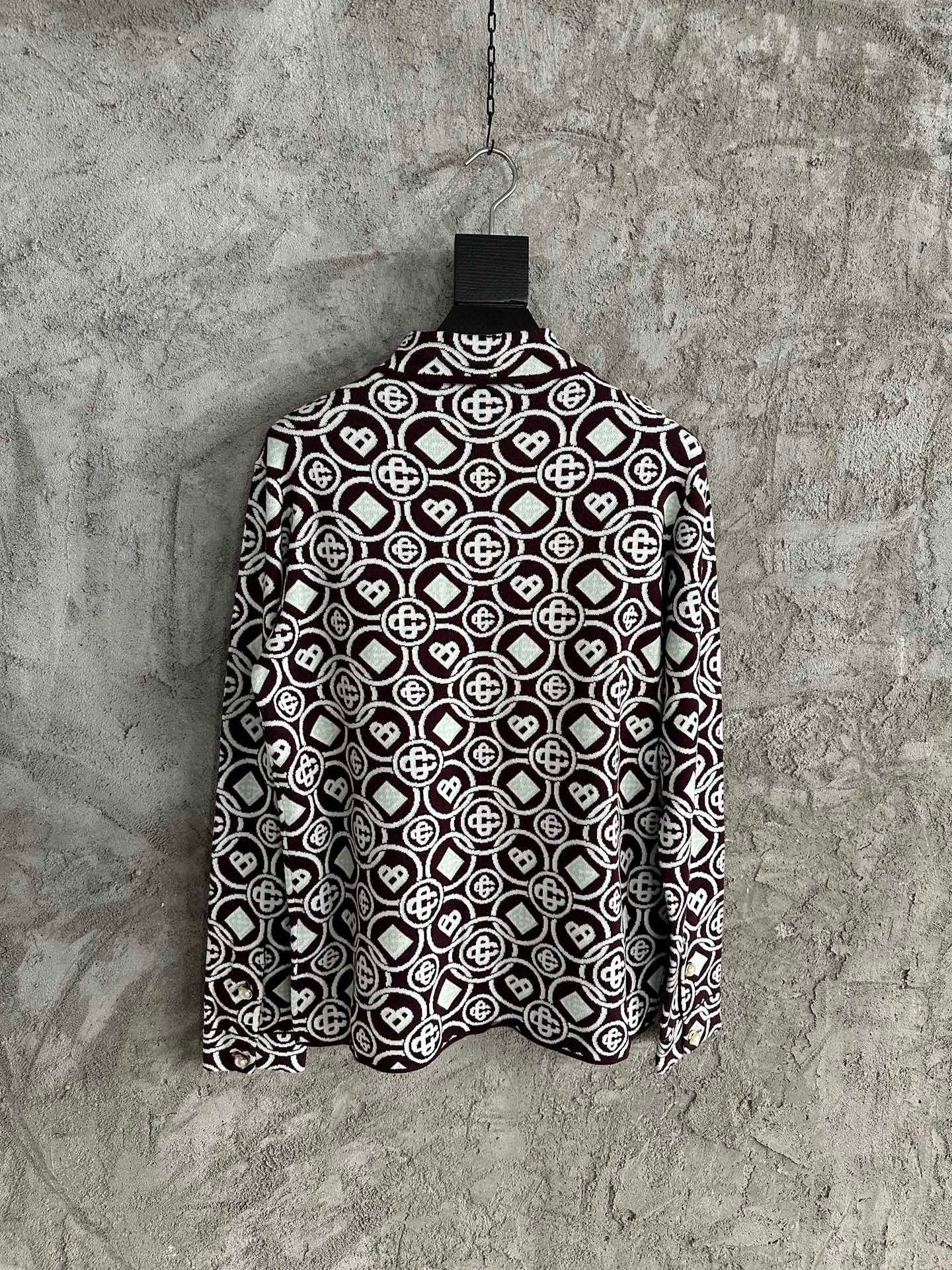 Casa B - Chemise maille de coton Monogram