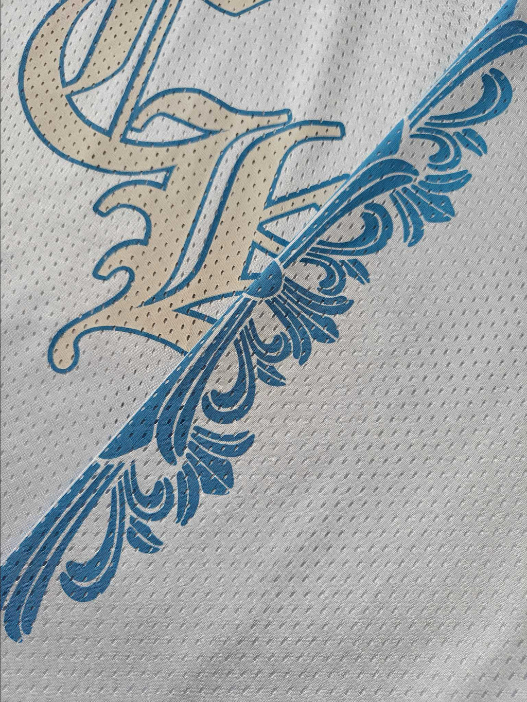 T shirt Chrome white & Blue