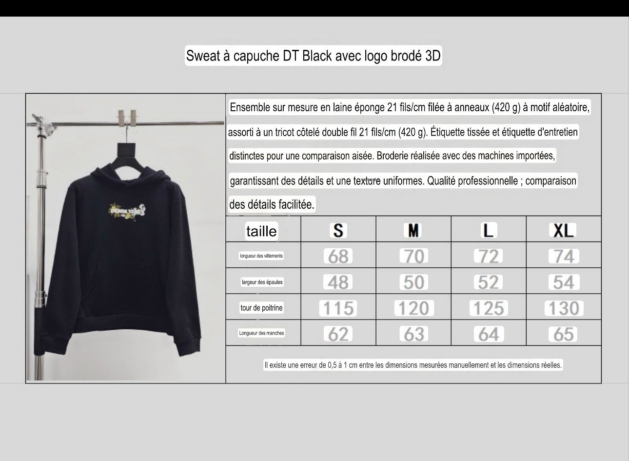 Sweat Denim Trs 3D logo