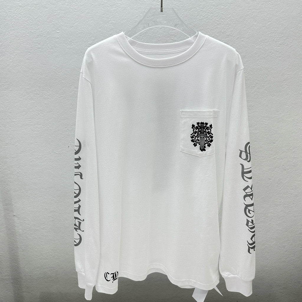 Chrome long sleeve  White Black