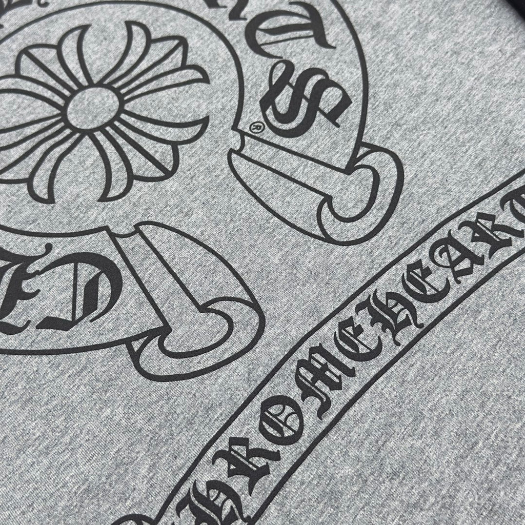 T shirt  Chrome Grey black   sleeve