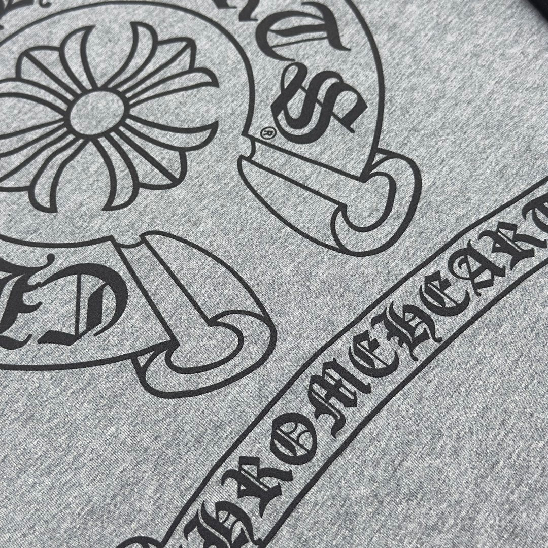 T shirt  Chrome Grey black   sleeve