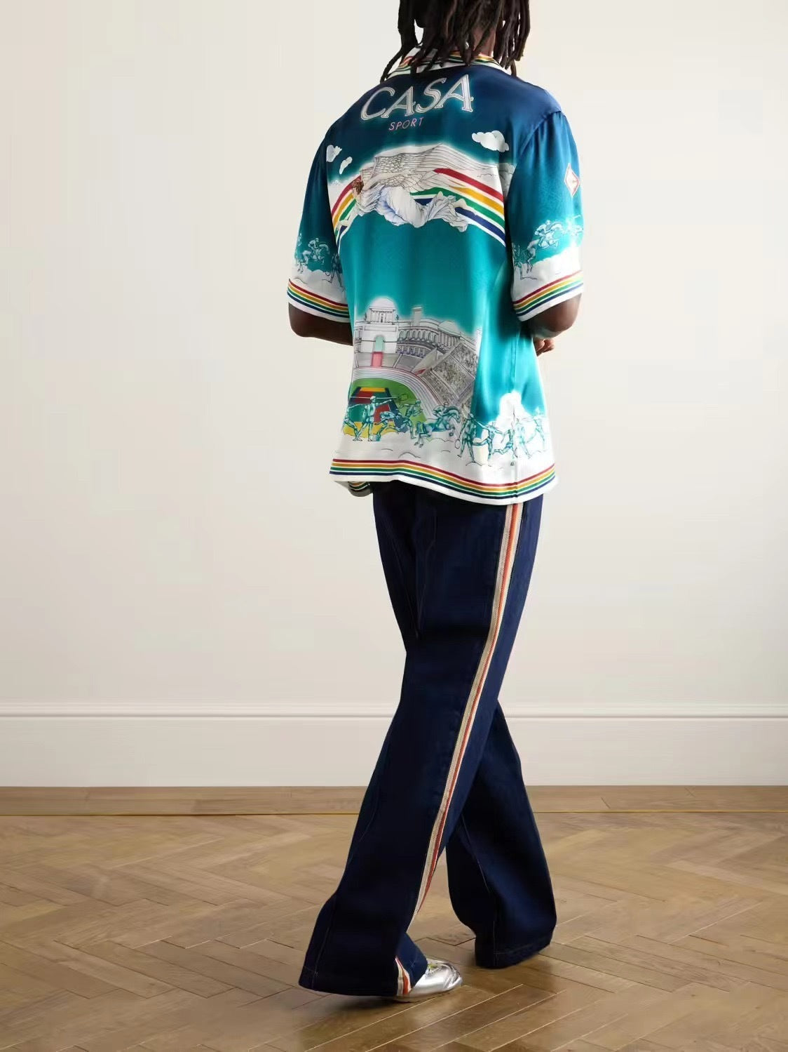 Casa B - Chemise en soie La Déesse du Stade