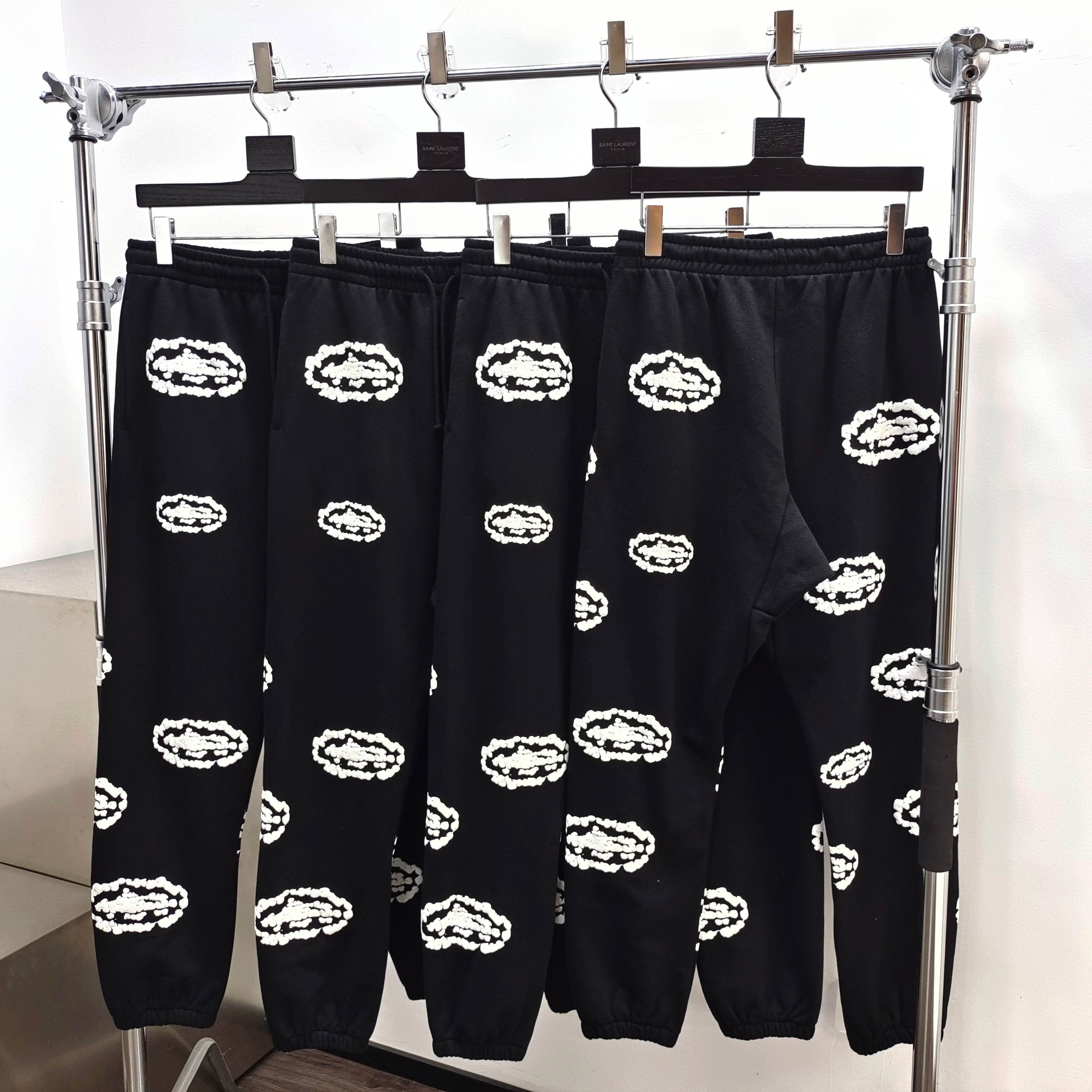 Pantalons à motif DT TEARS NOIR