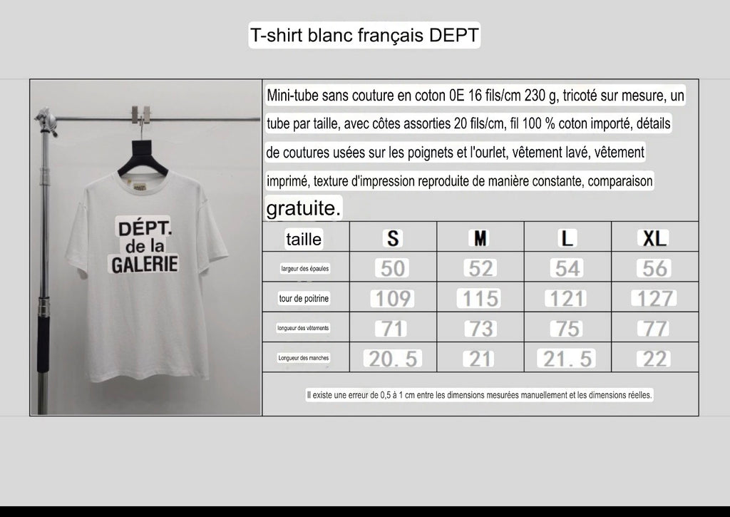 T shirt gallery classique français