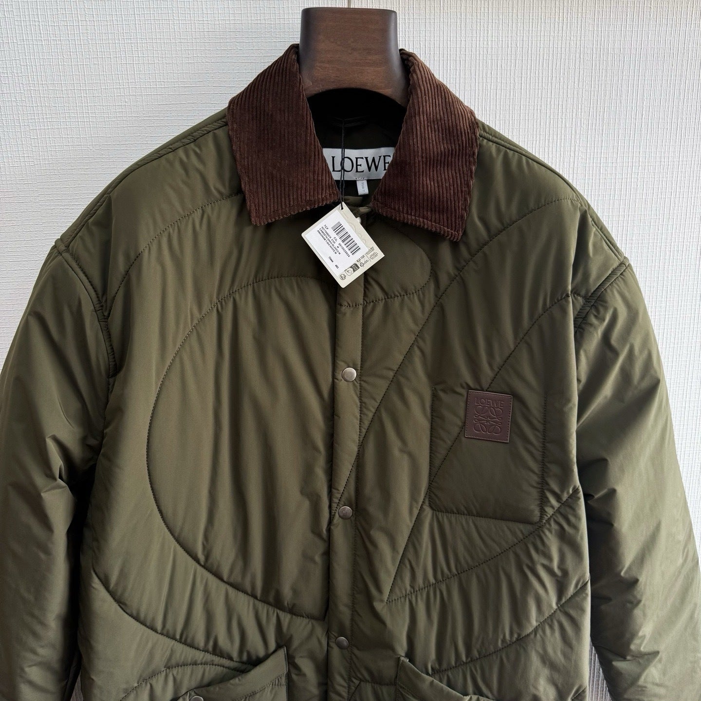 Loew logo patch Jacket Brown