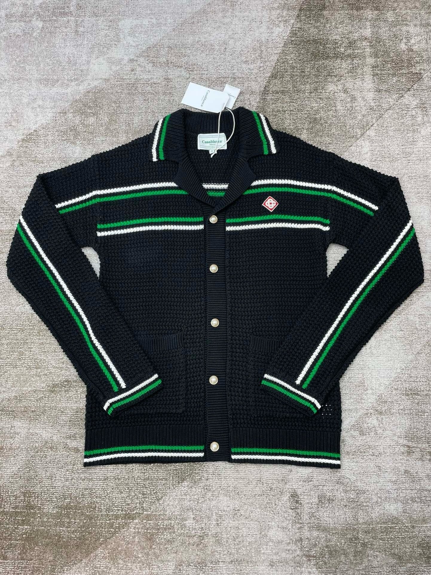 Casa B - Chemise Crochet Black / Verde