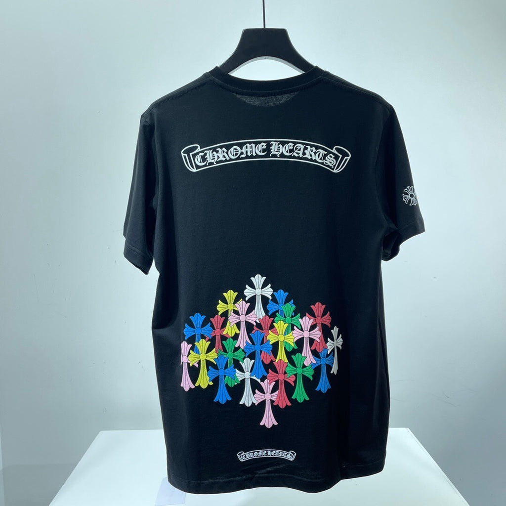 T shirt Arc en ciel de croix  full chrome