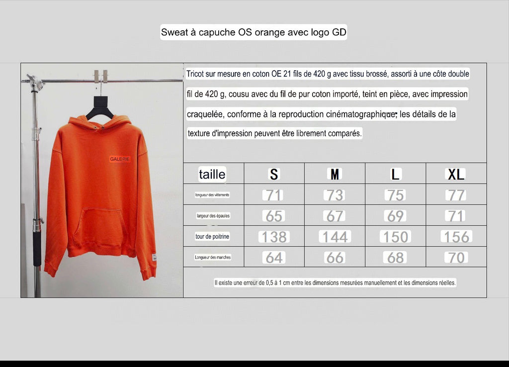 Sweat Capuche Jefe Gallery Orange