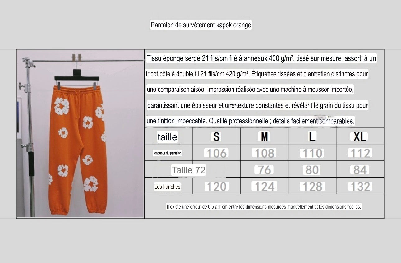 Pantalon Denim.Trs Orange