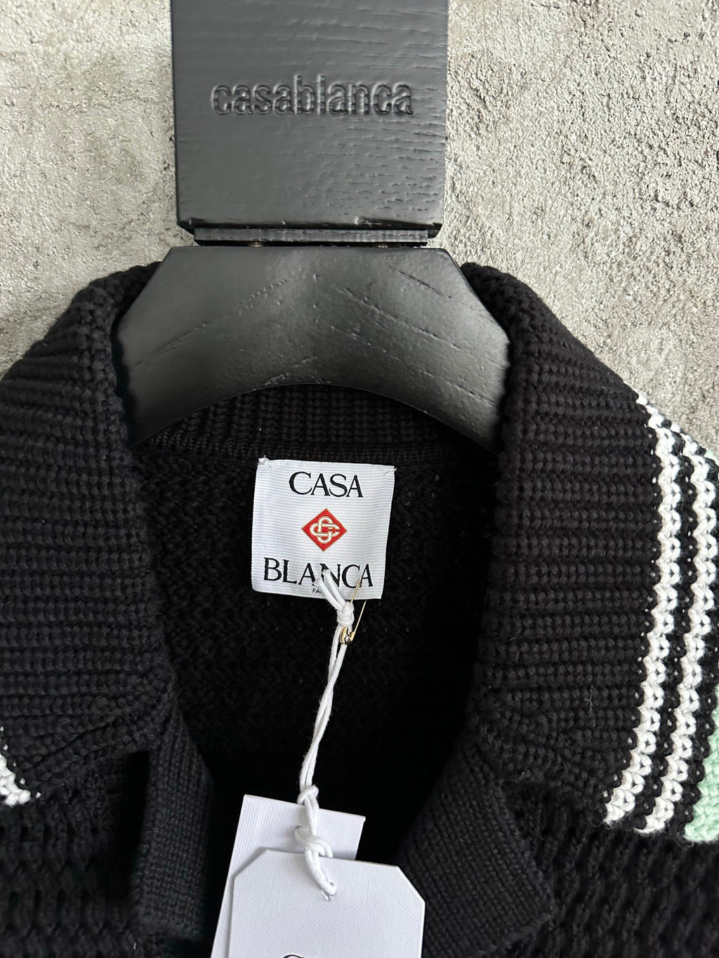 Casa B cardigan en maille à design côtelé