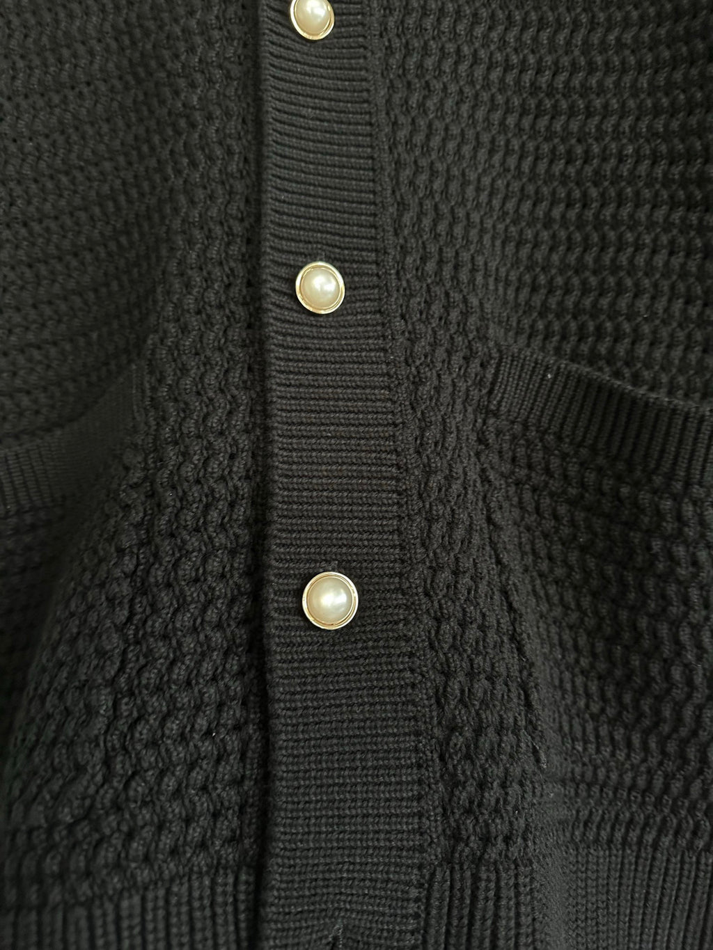 Casa B cardigan en maille à design côtelé