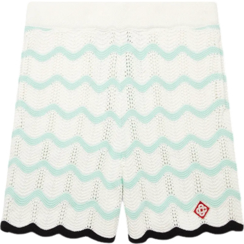 Casa B SHORT COTON CROCHETÉ GRADIENT WAVE