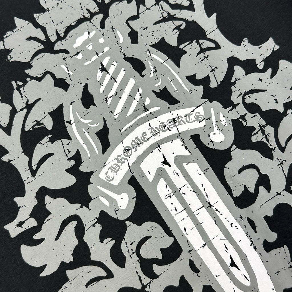 Chrome long sleeve black White