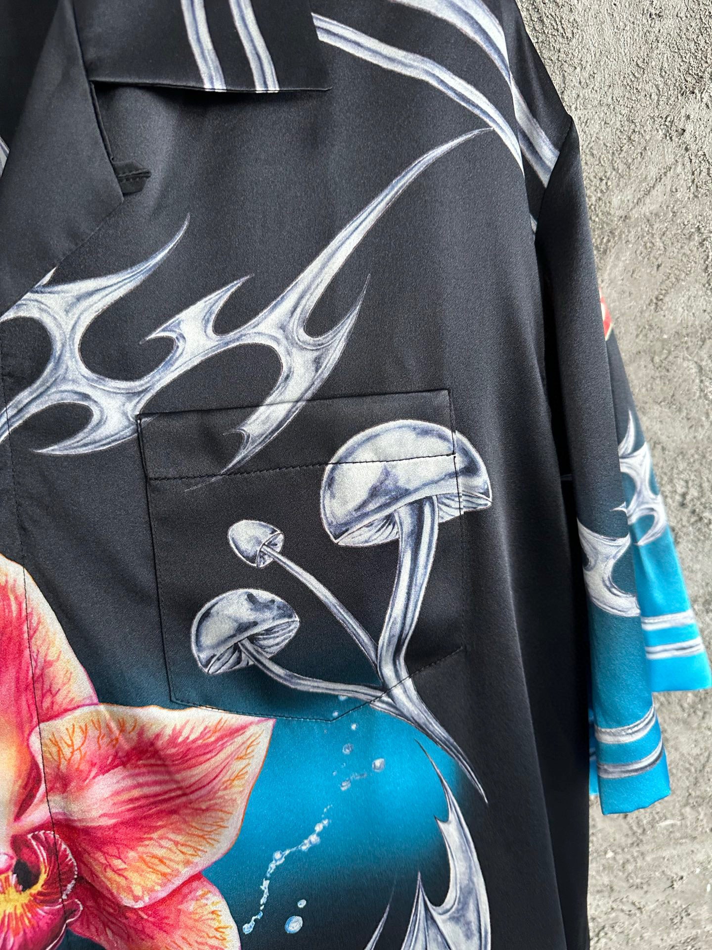 Chemise en soie Blade Imprimé Graphique Casa B