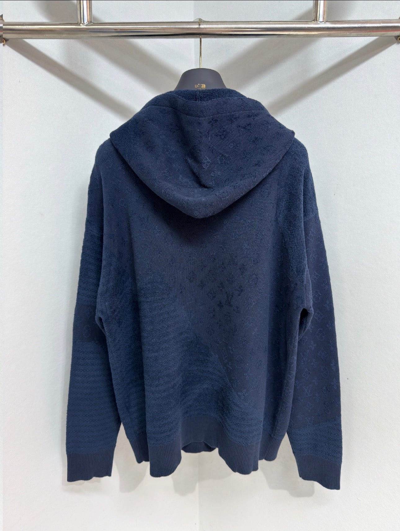 Sweat Lv jacquard mono bleu nuit 10/10