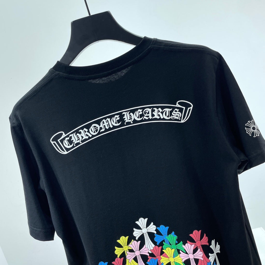 T shirt Arc en ciel de croix  full chrome