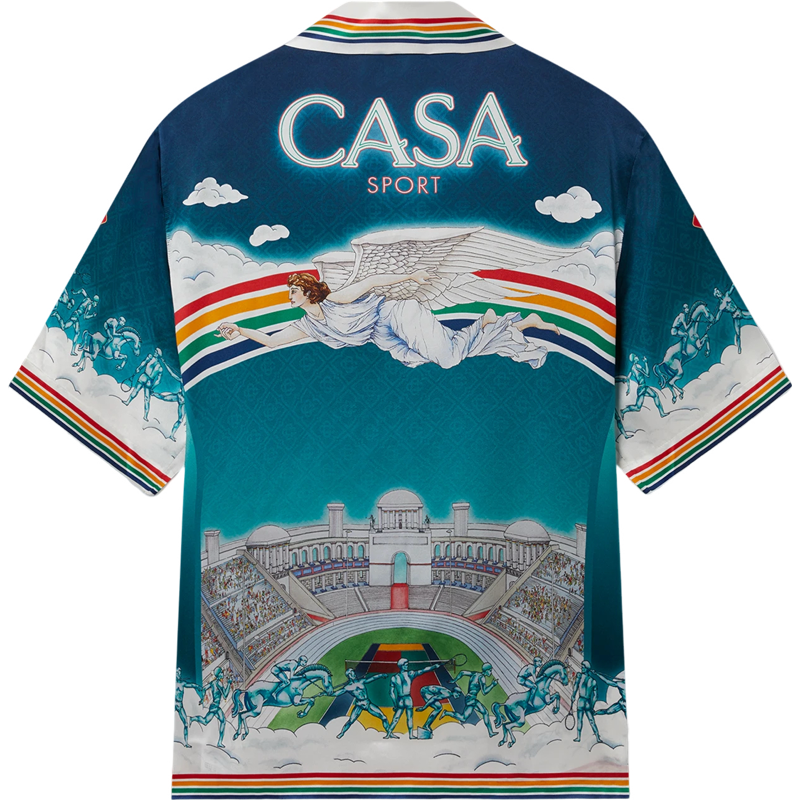 Casa B - Chemise en soie La Déesse du Stade