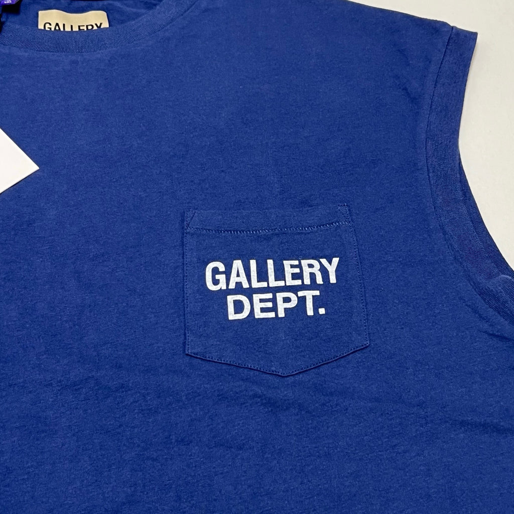 T shirt Gallery Sans manche  bleu
