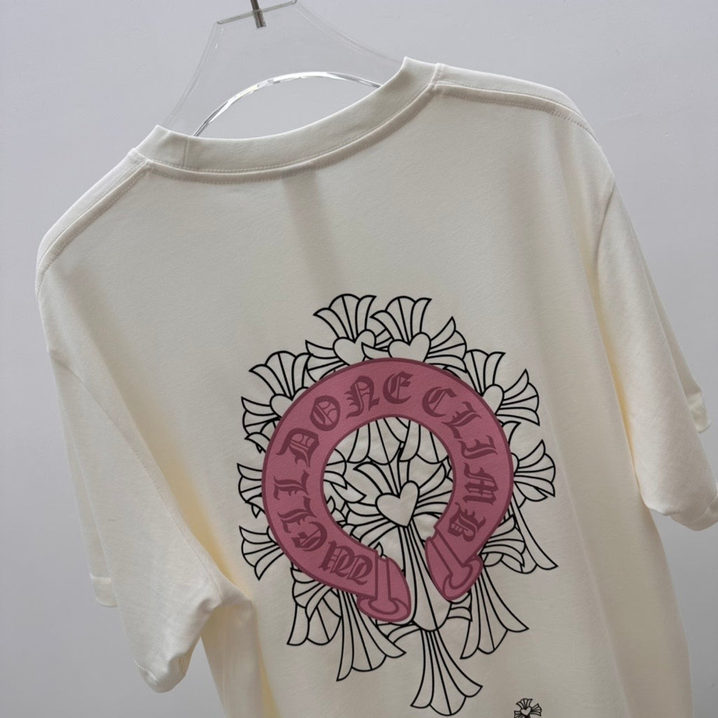 T shirt Chrome White Fer rosé