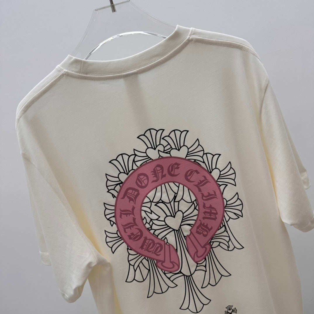 T shirt Chrome White Fer rosé