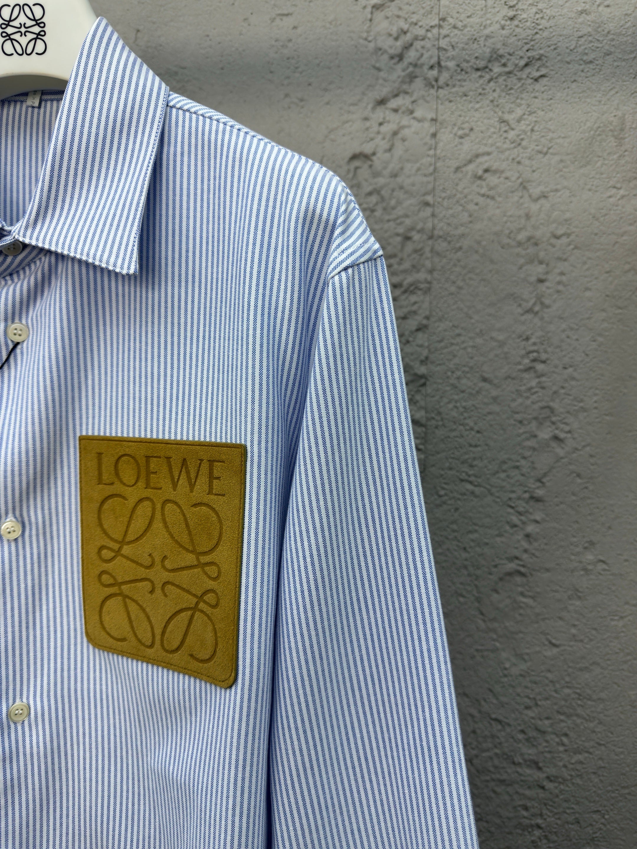 Chemise Anagramme Loew 10/10 bleu