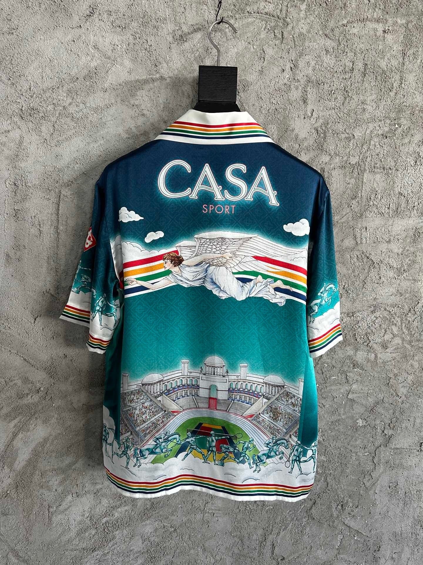 Casa B - Chemise en soie La Déesse du Stade