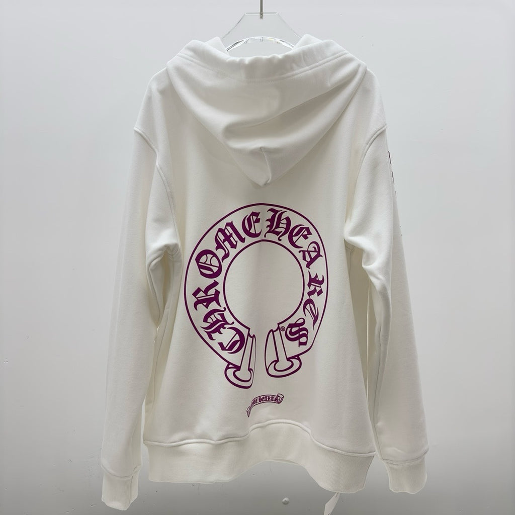 Sweat chrome rose / blanc