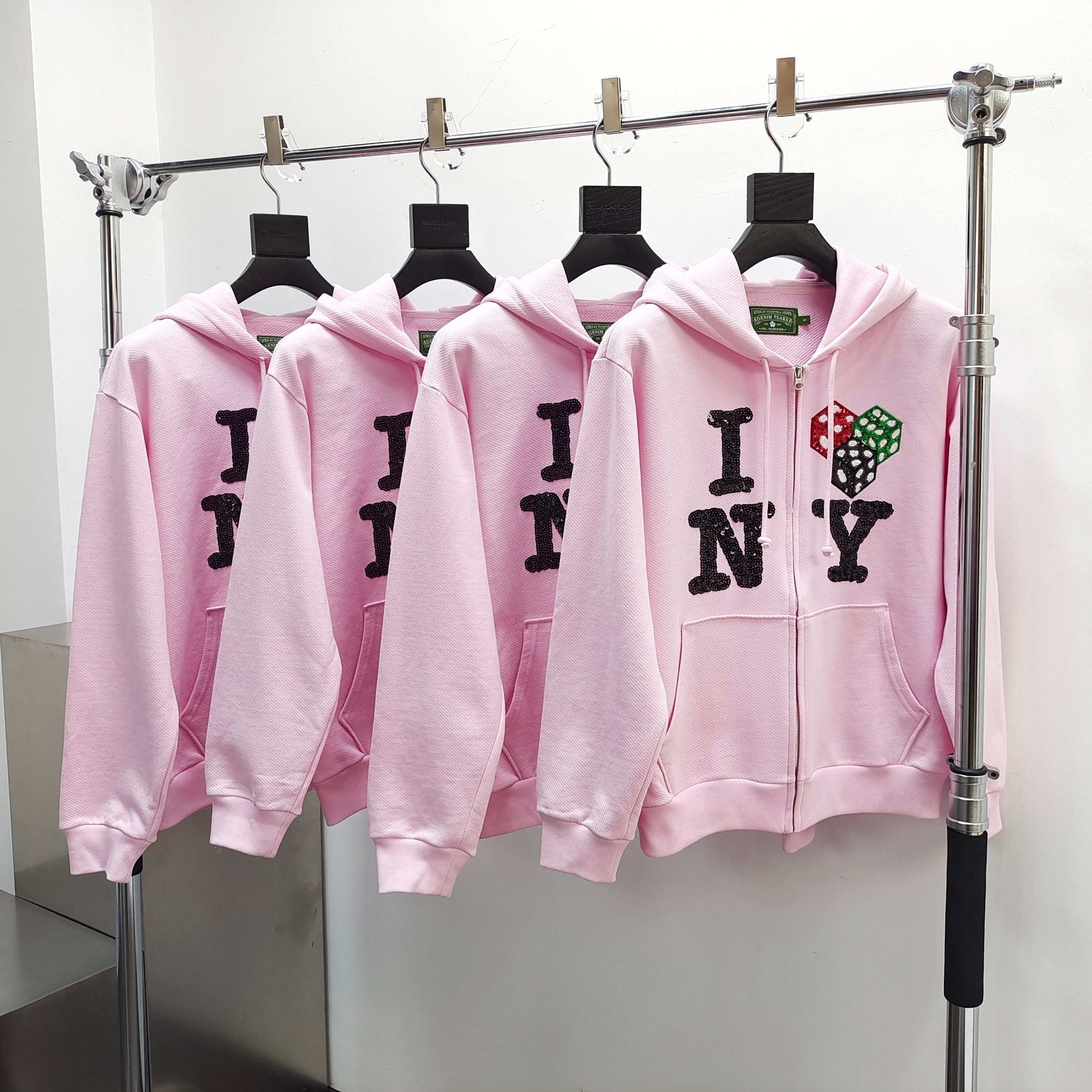 Sweat DENIM.T rose i love ny pink