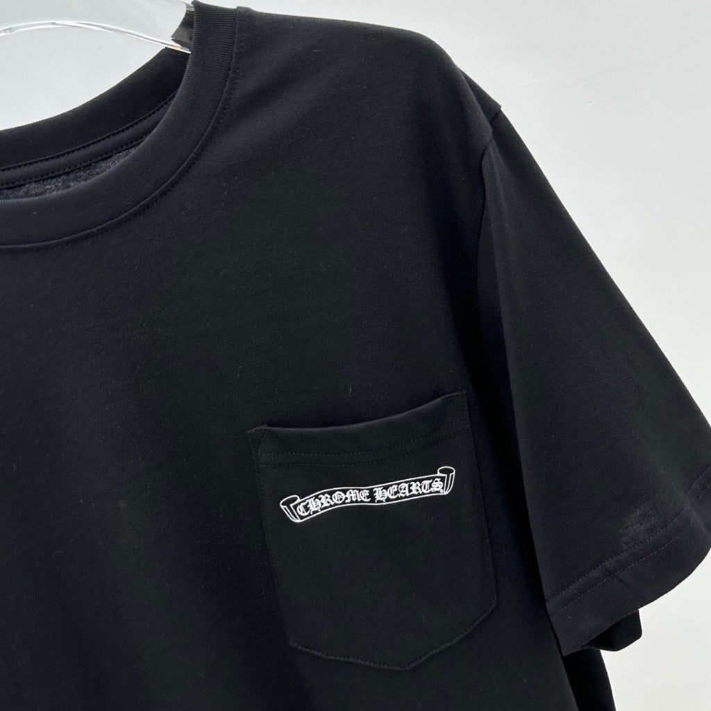 T shirt Chrome Logo Rose / Black