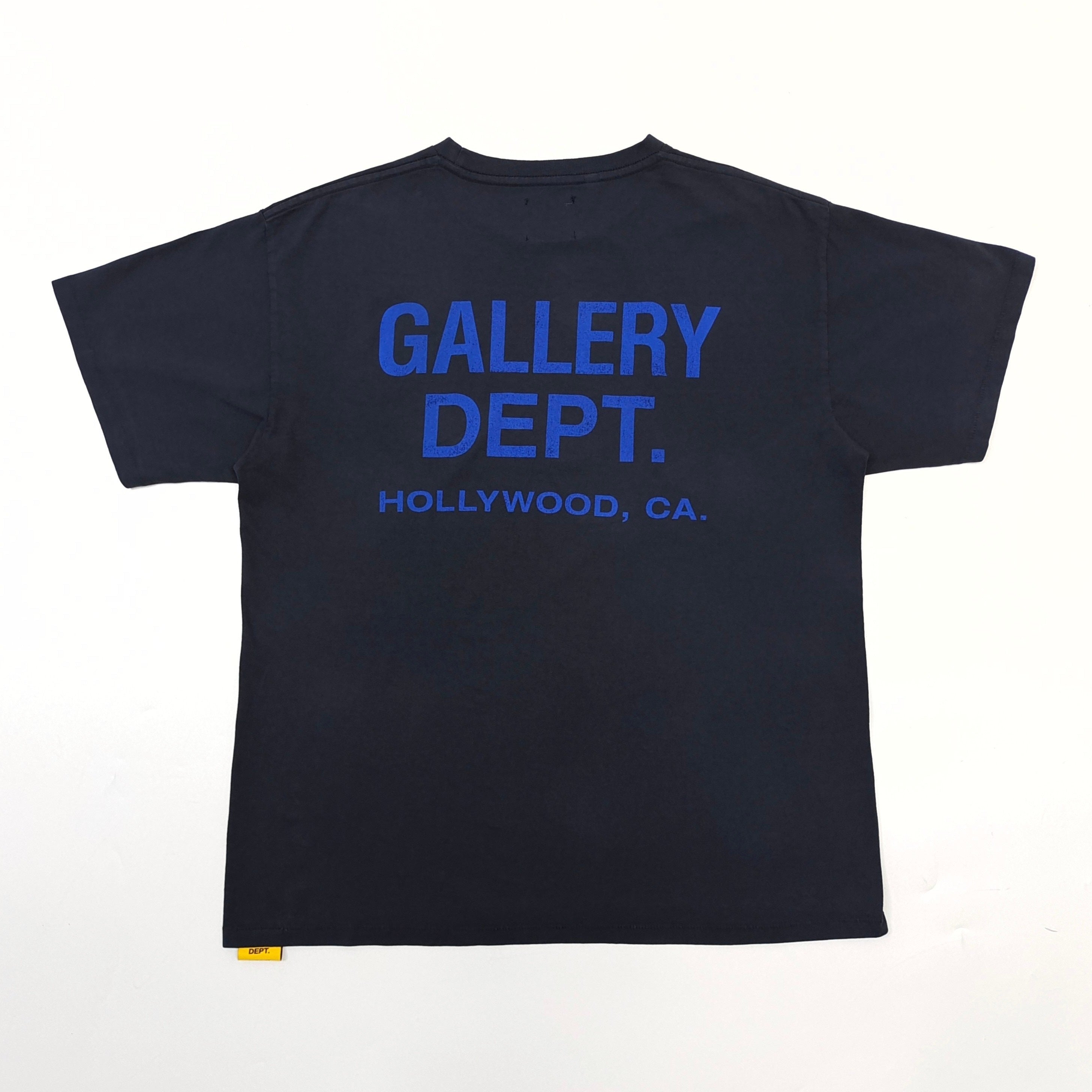 T shirt Gallery blue / black basique