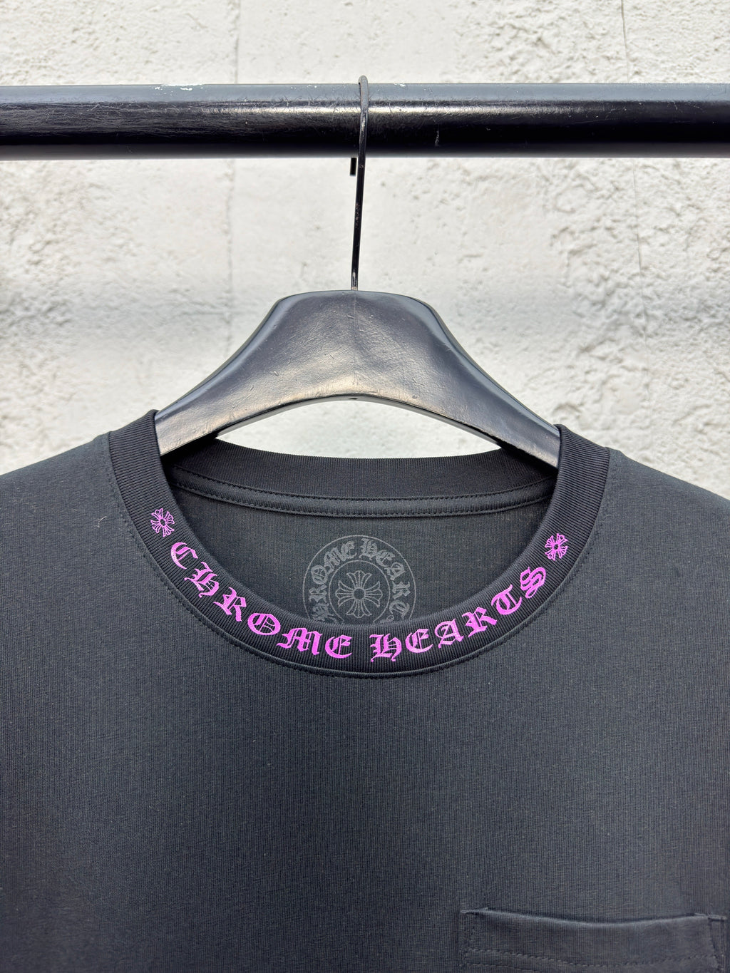 T shirt chrome Black and pink