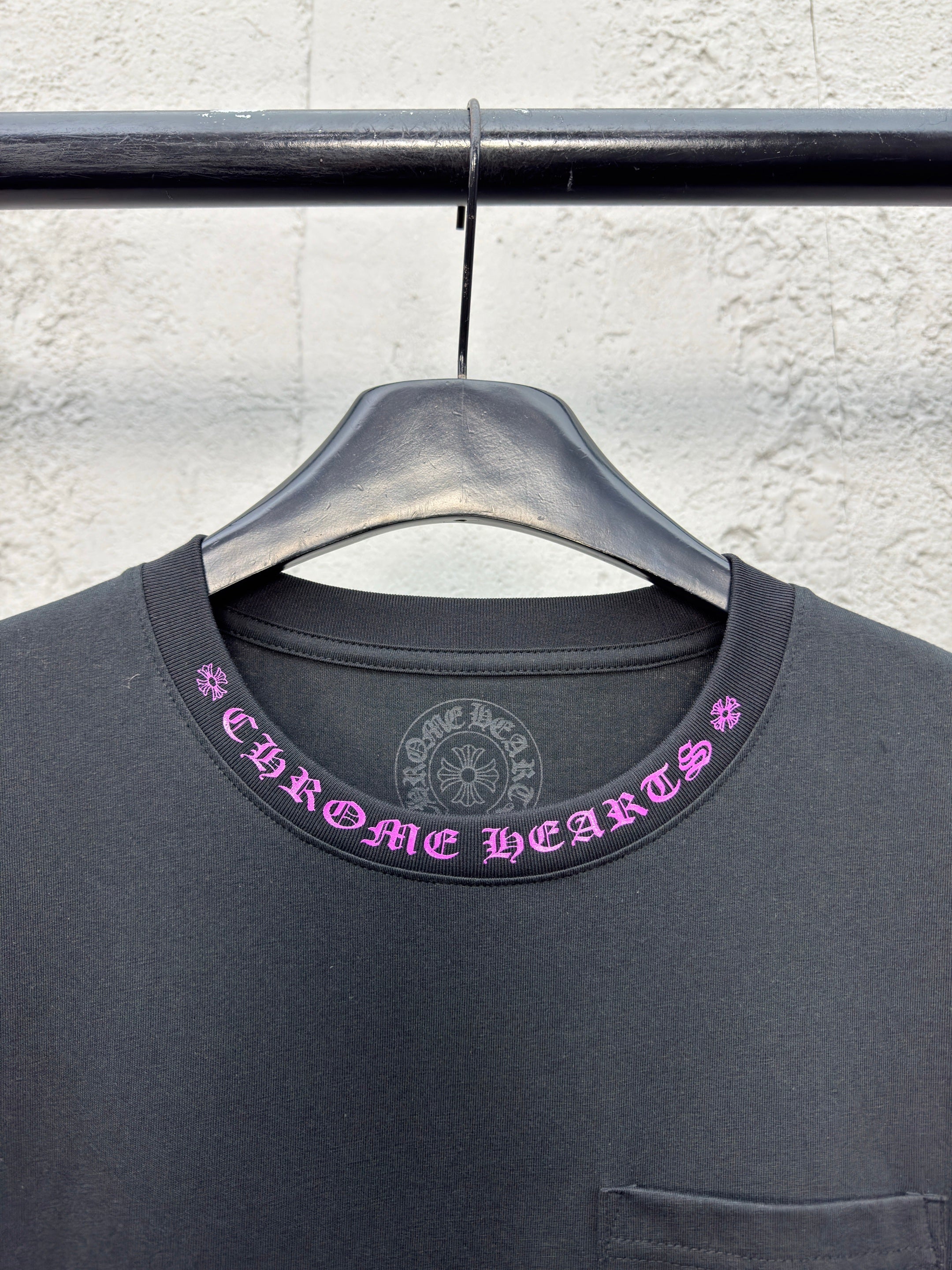 T shirt chrome Black and pink