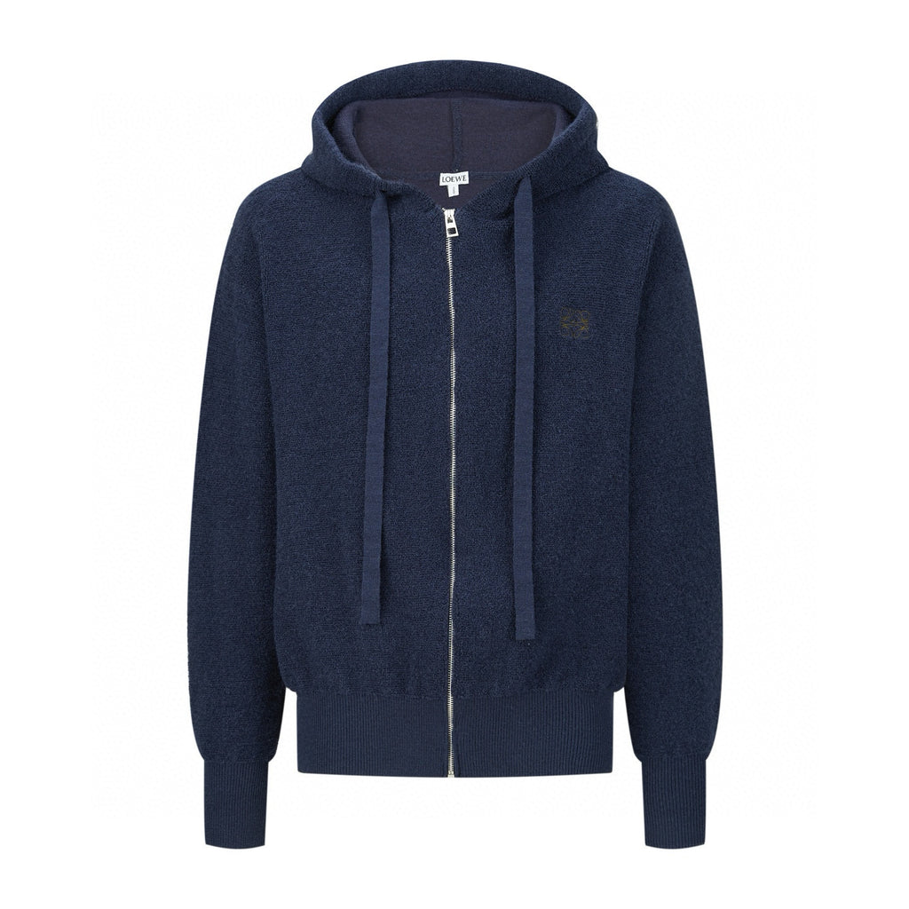 Sweat shirt zippé Anagram Bleu Loew
