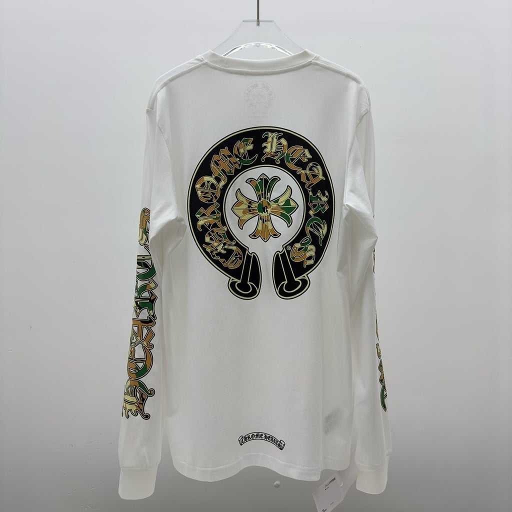 T shirt  Chrome white  fer military long sleeve