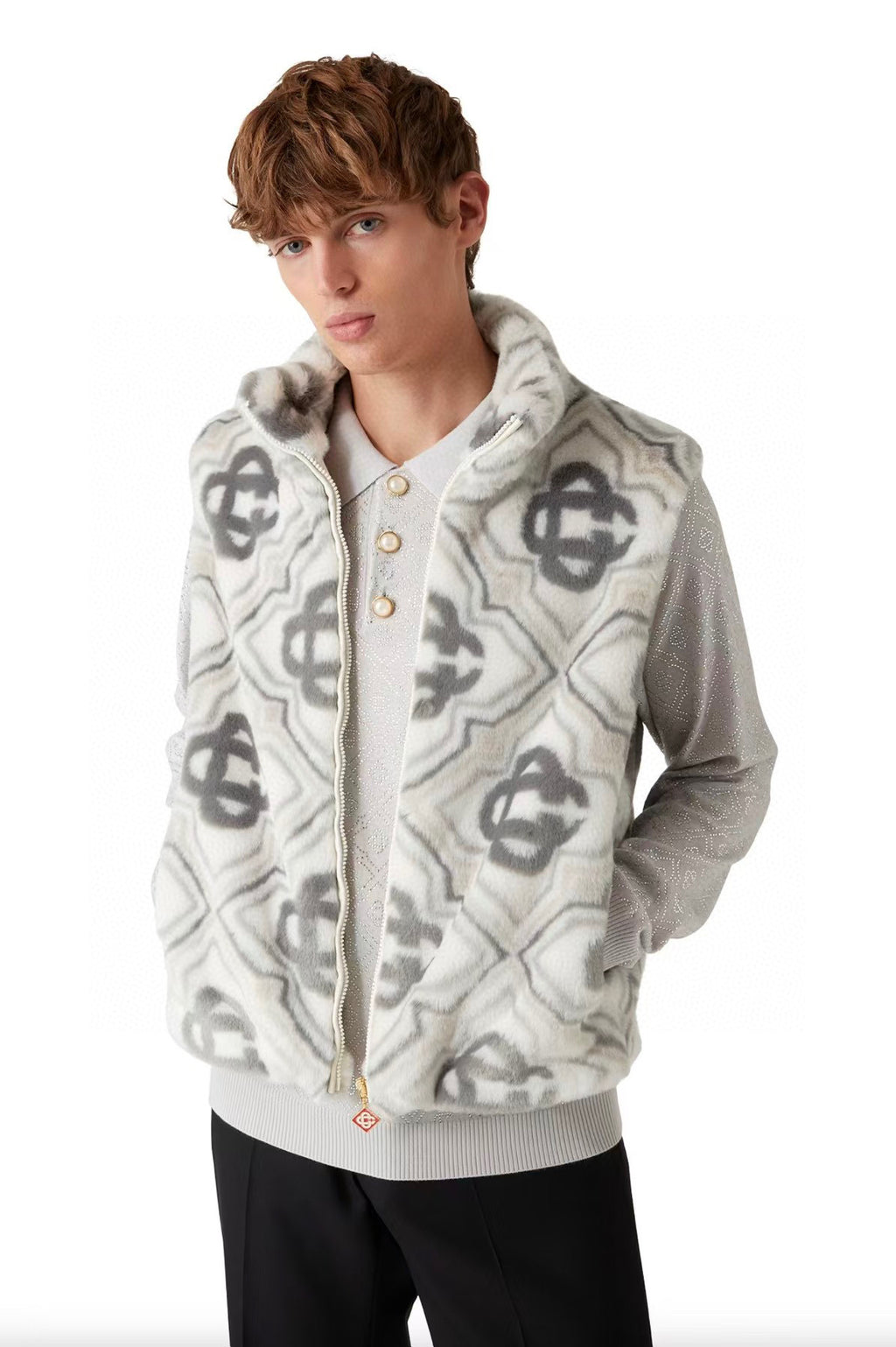 Gilet sans manche Monogram Casa