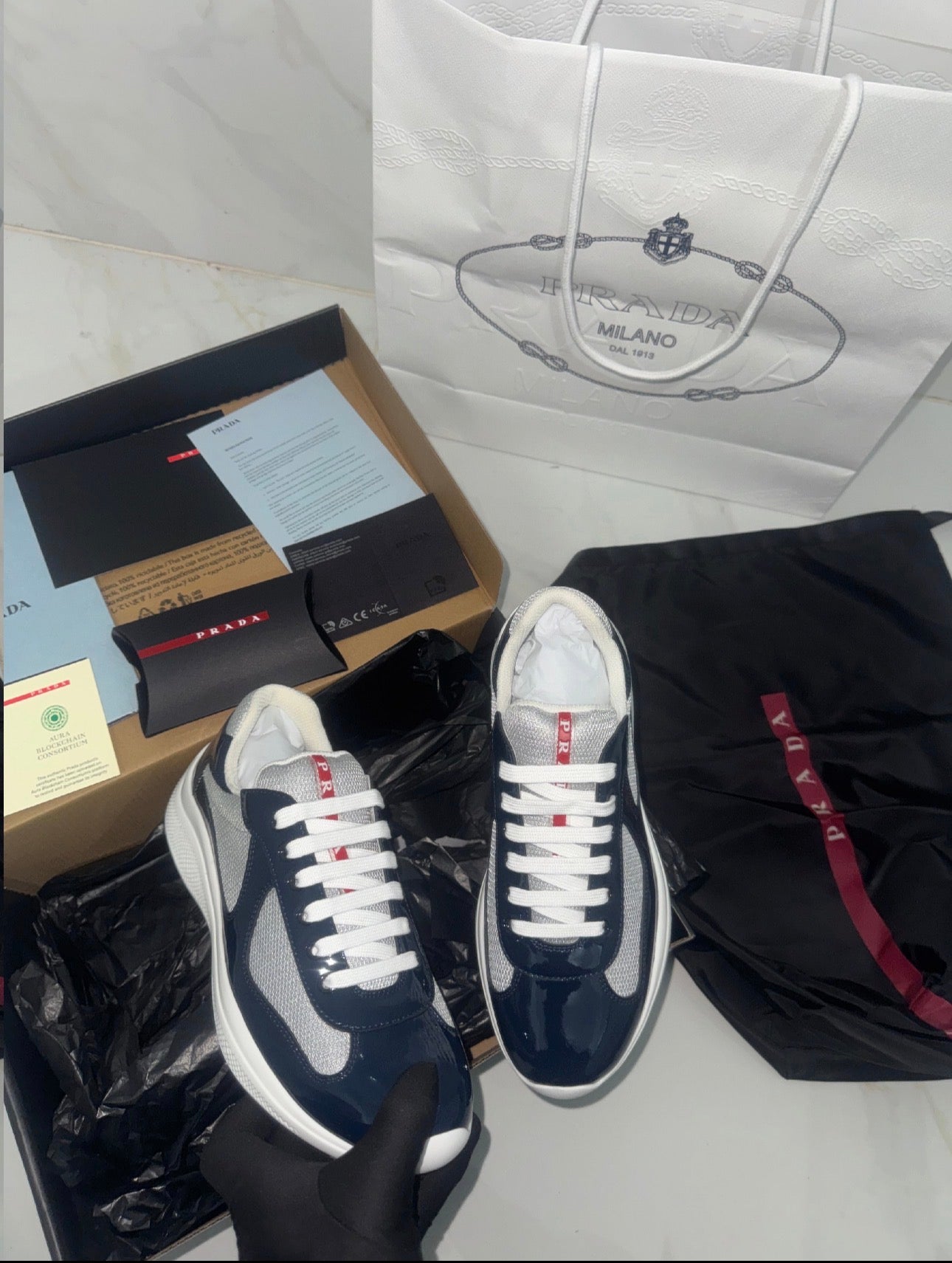 Sneakers america S Cup bleu nuit  V3S