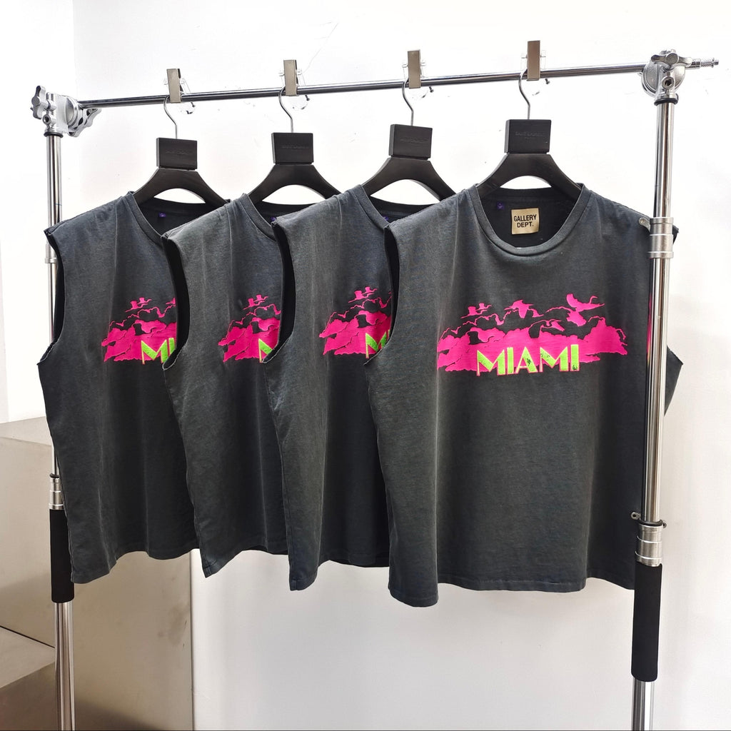 Débardeur gris  rose Miami Gallery