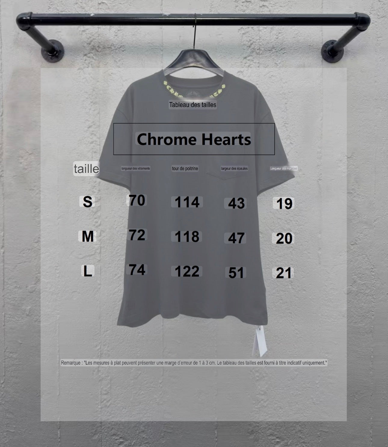 T shirt chrome Black and pink