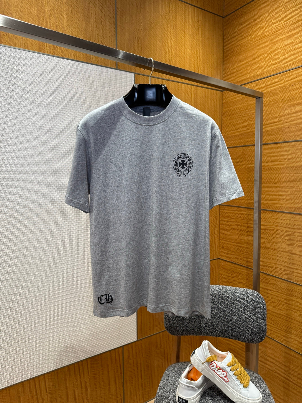 T shirt imprime chrome en col rond imprime