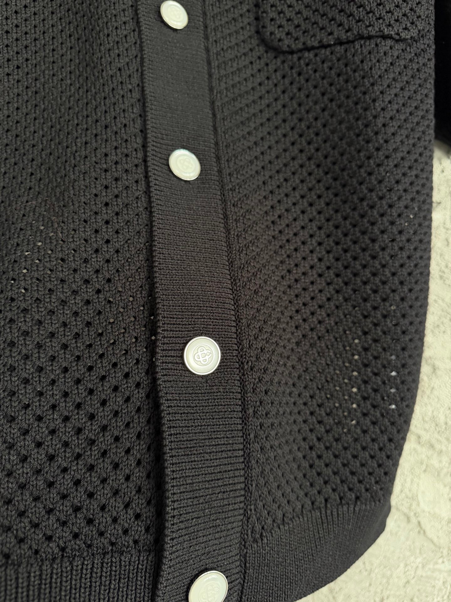 Casa B - Chemise crochet black 2026