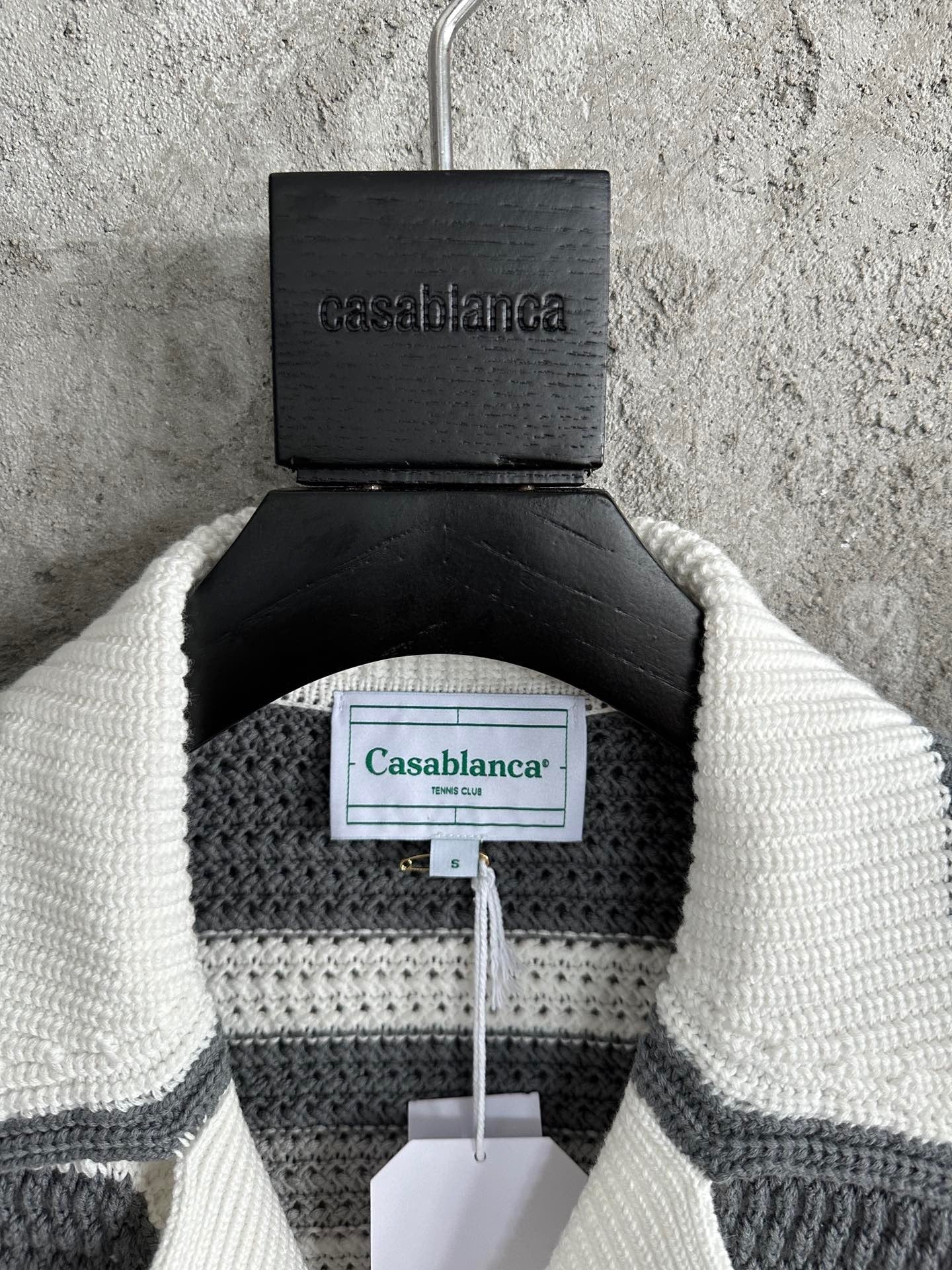 Casa B CHEMISE CROCHETÉ GRIS NARDO