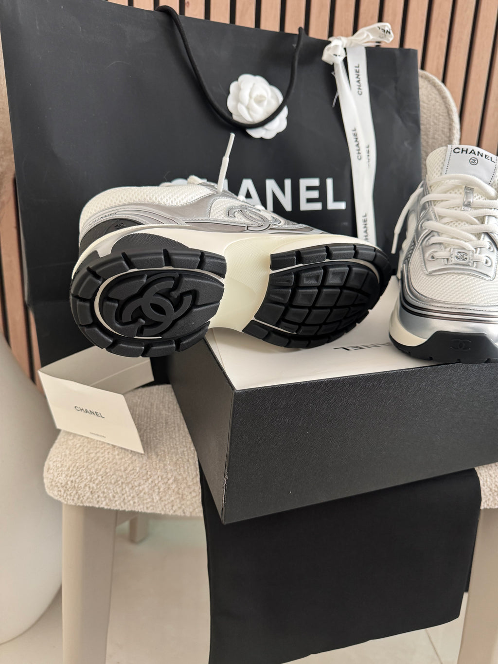 Sneakers Chnl  Argenté V3S