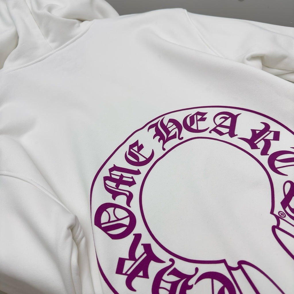 Sweat chrome rose / blanc