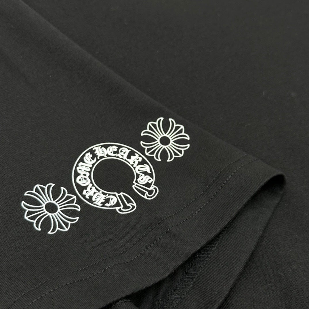 T shirt Chrome Logo Rose / Black