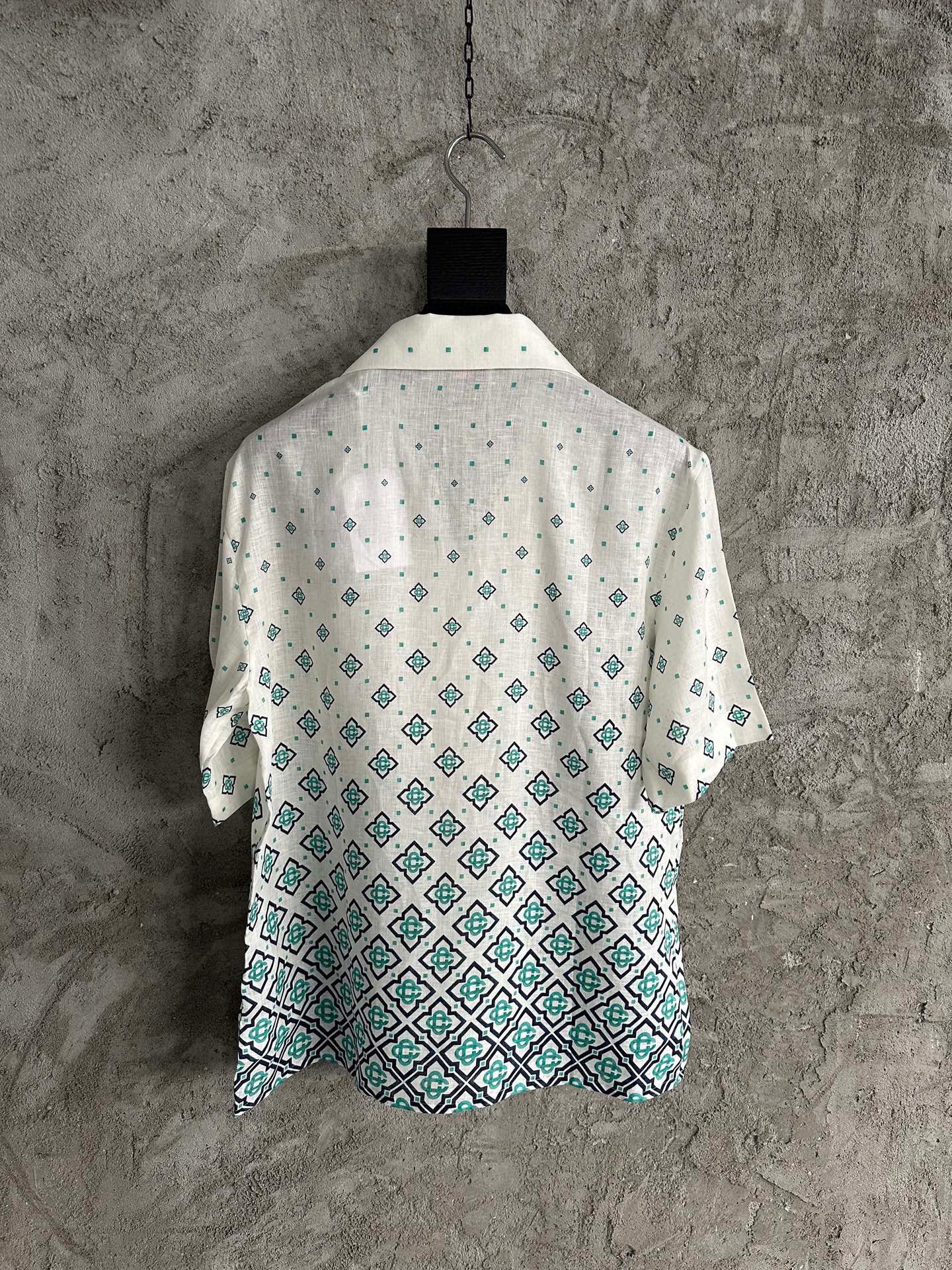 Casa B - Chemise à Manche courte soie Gradient Monogram