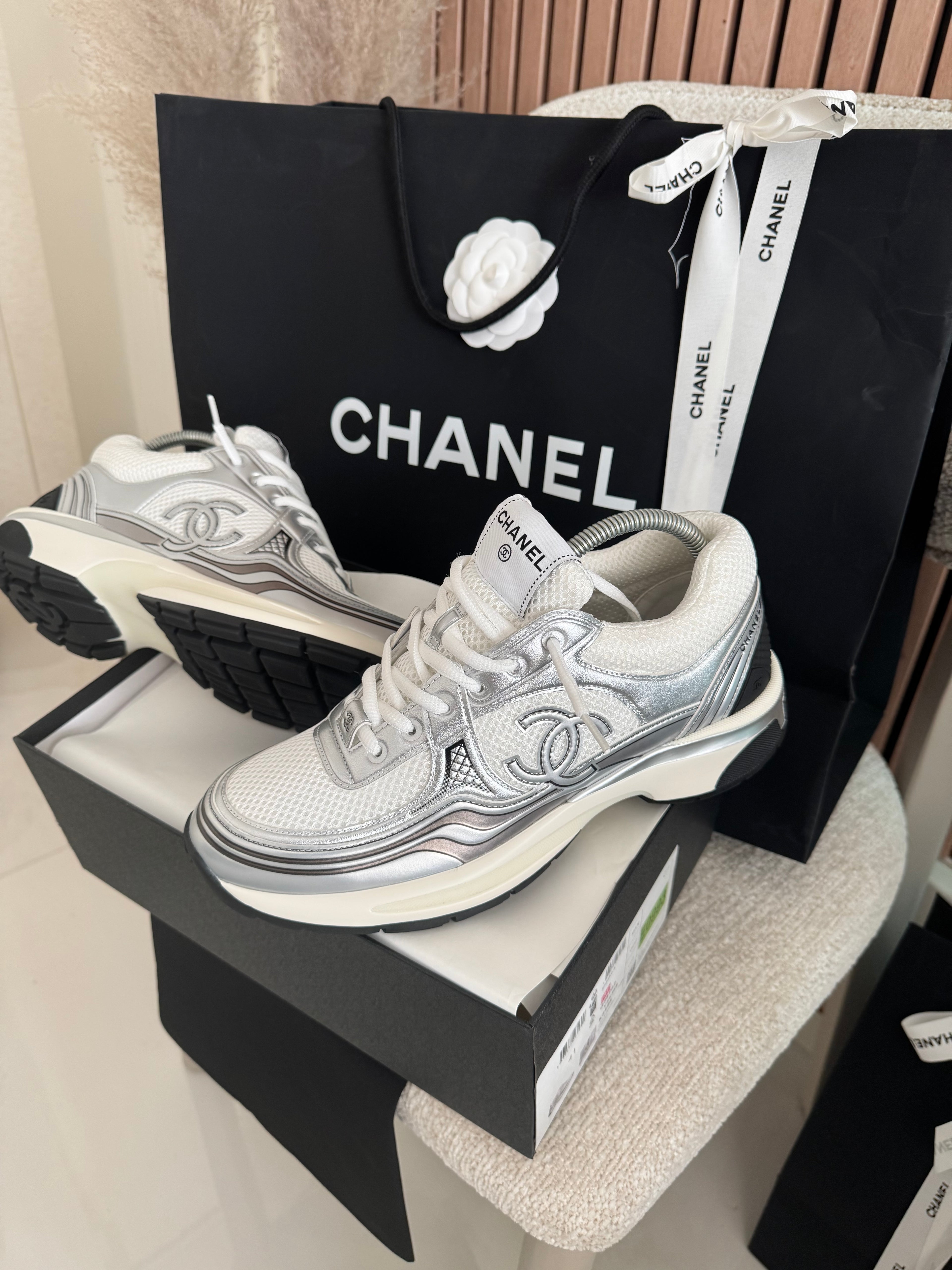 Sneakers Chnl  Argenté V3S