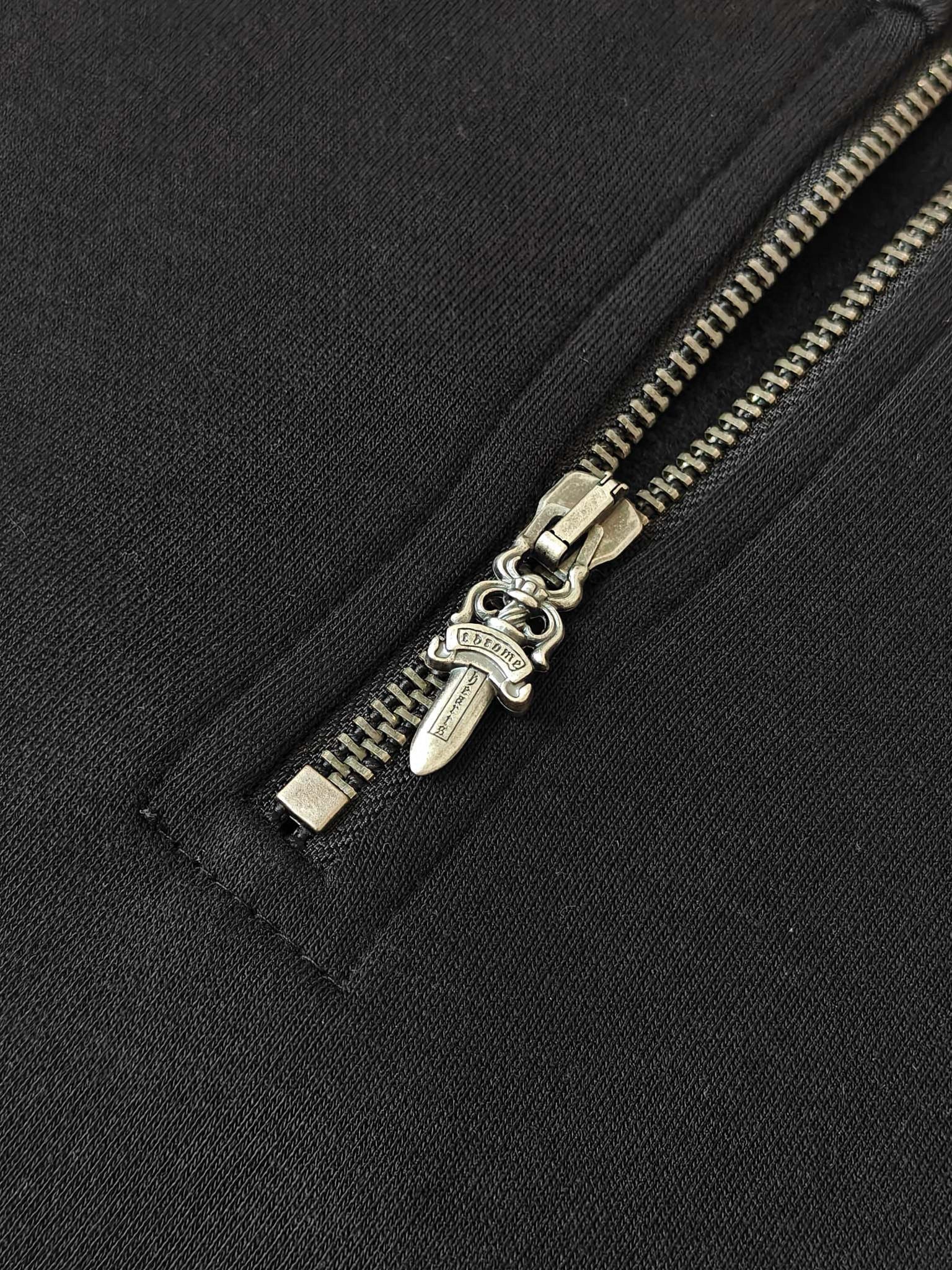 Sweat Zippé chrome black