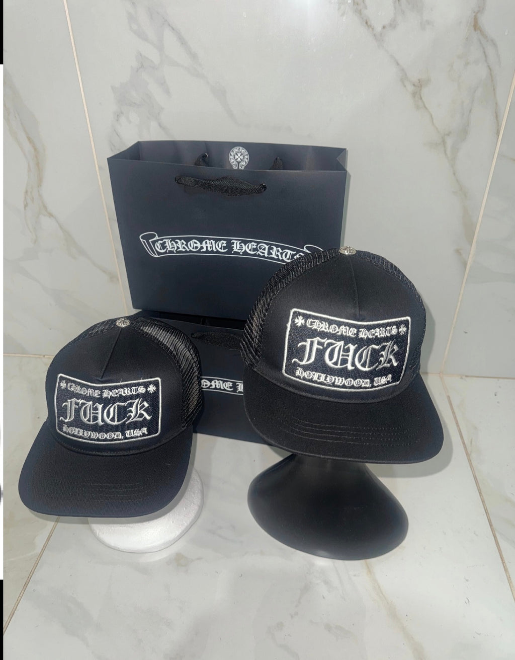 Casquette chrome